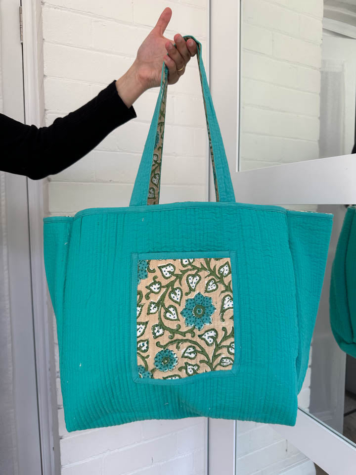 House of Prints | Tote bag | Hand block print | convertible | sustainable 