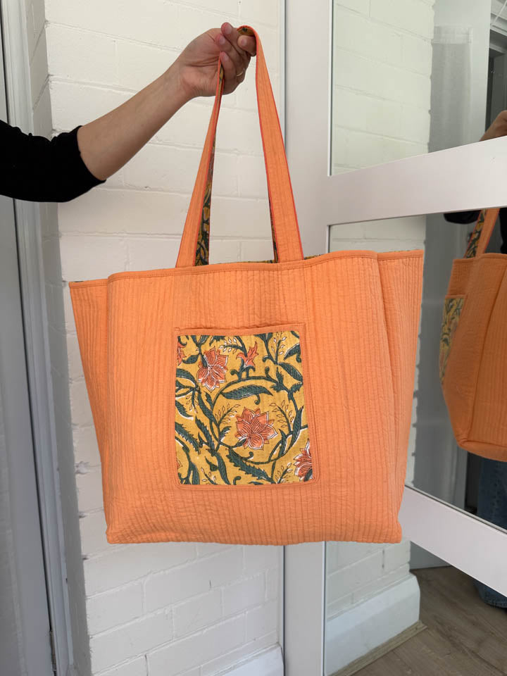 House of Prints | Tote bag | Hand block print | sustainable | travel 
