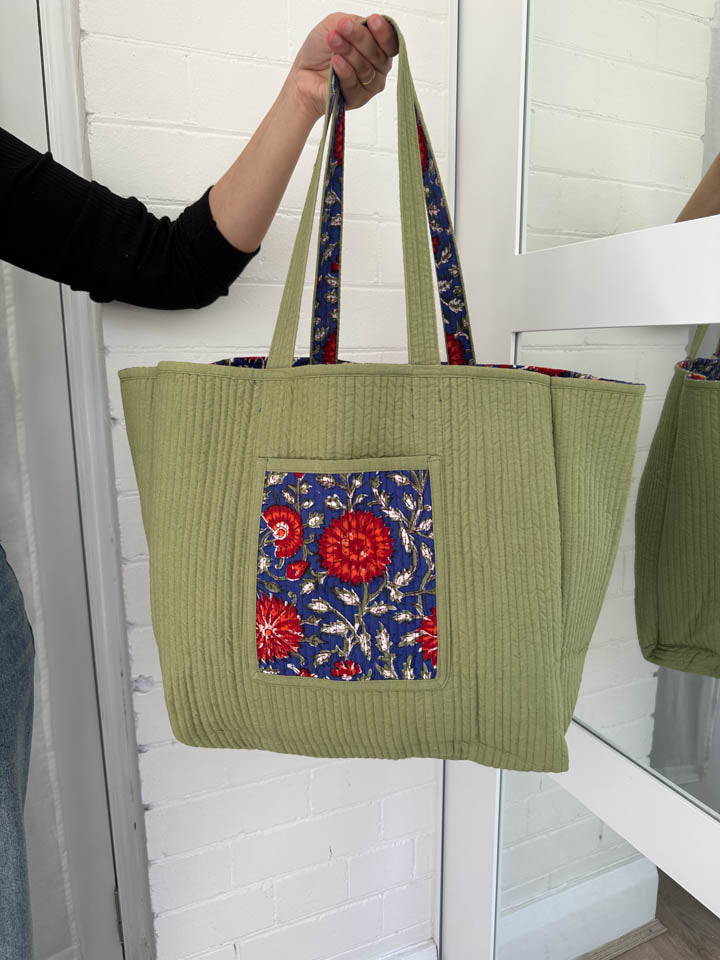 House of Prints | Tote bag | Hand block print | summer | beach