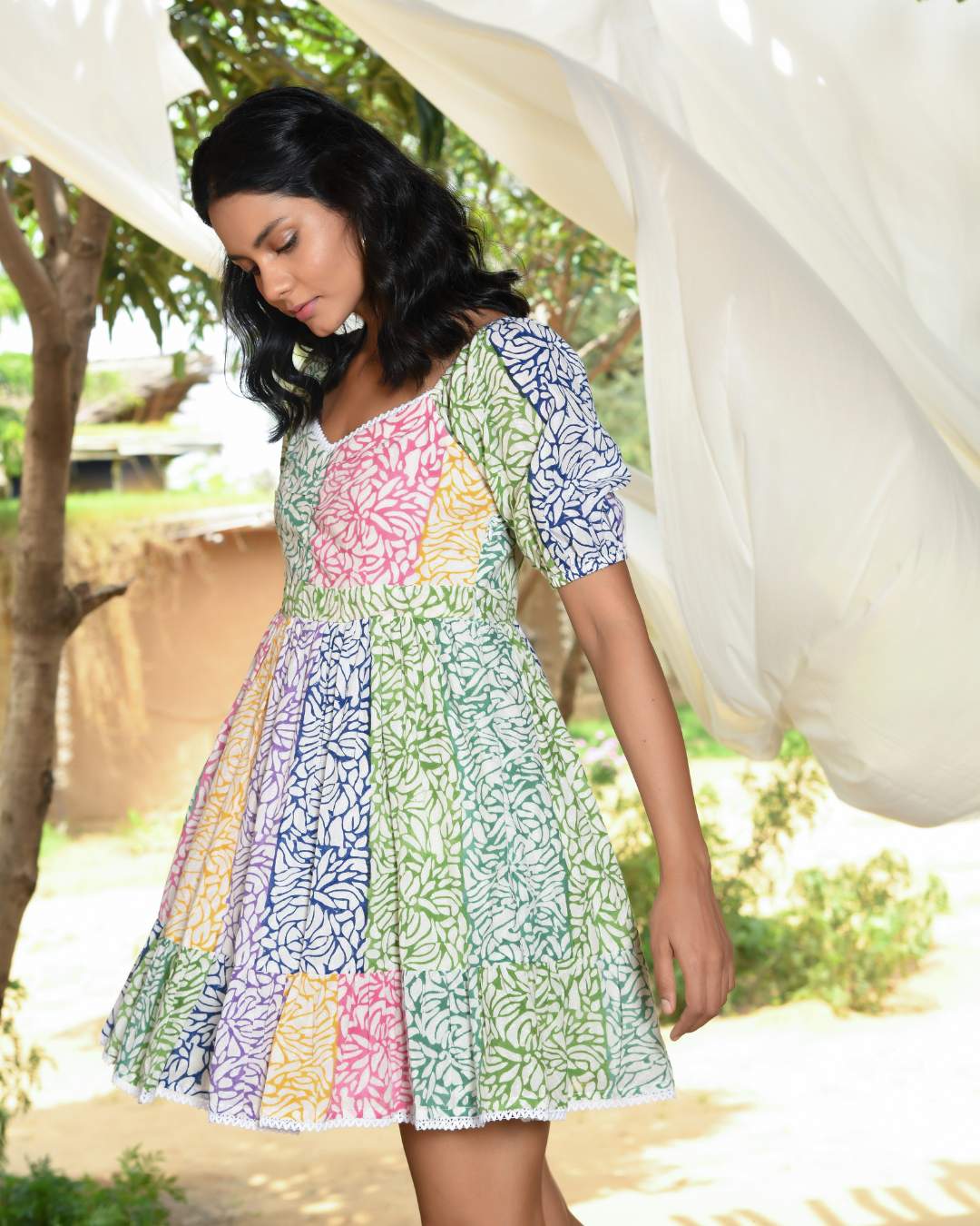 INES MULTI - COLOR SHORT DRESS