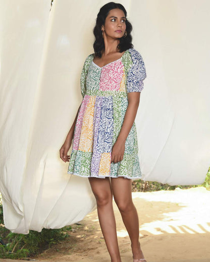 INES MULTI - COLOR SHORT DRESS