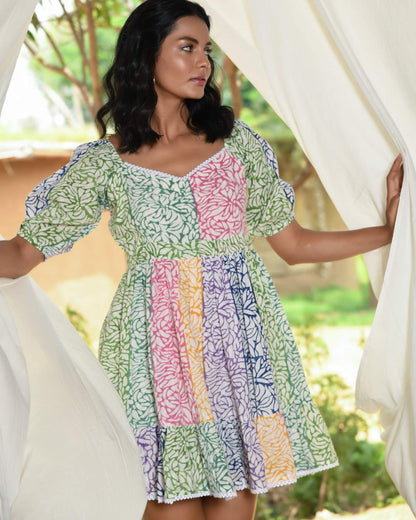 INES MULTI - COLOR SHORT DRESS