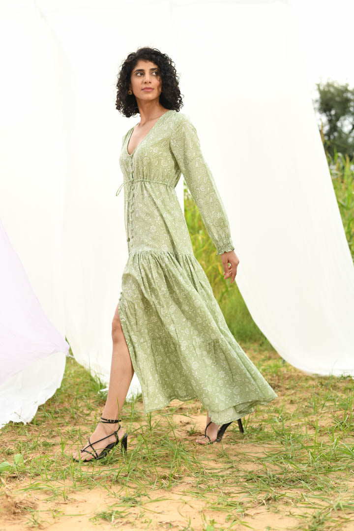 House of Prints | Dress | Hand block print | full sleeve | vacation | cotton 