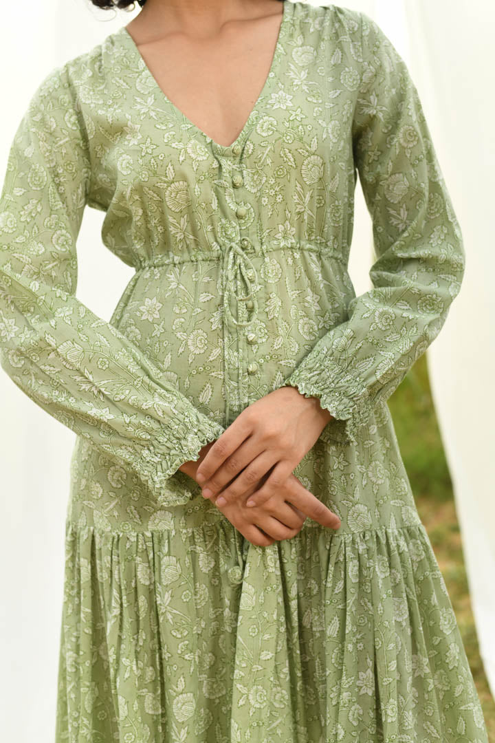 House of Prints | Dress | Hand block print | full sleeve | cotton 