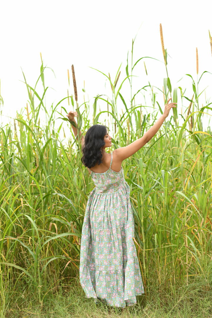 House of Prints | Dress | Hand block print | floral | cotton | casual 