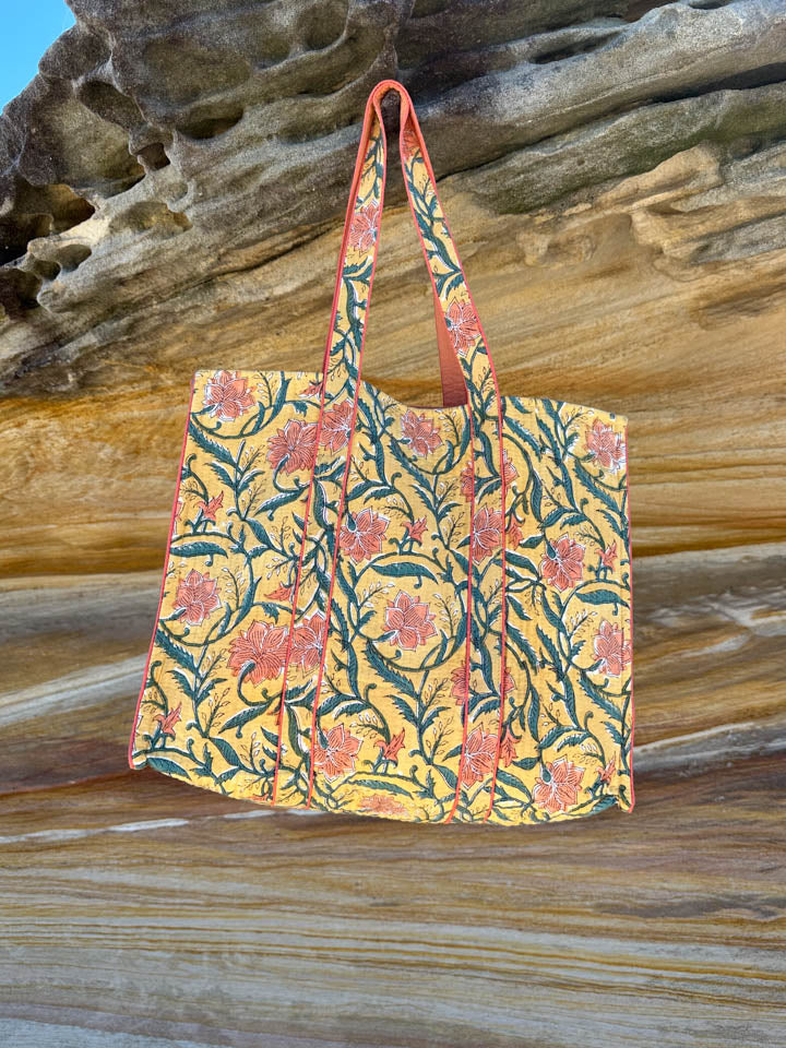 House of Prints | Tote bag | Hand block print | travel friendly
