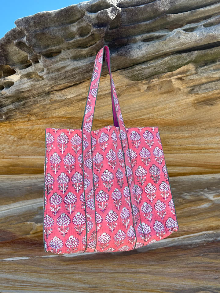 House of Prints | Tote bag | Hand block print | trendy | adjustable 