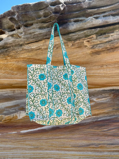 House of Prints | Tote bag | Hand block print | stylish | large 